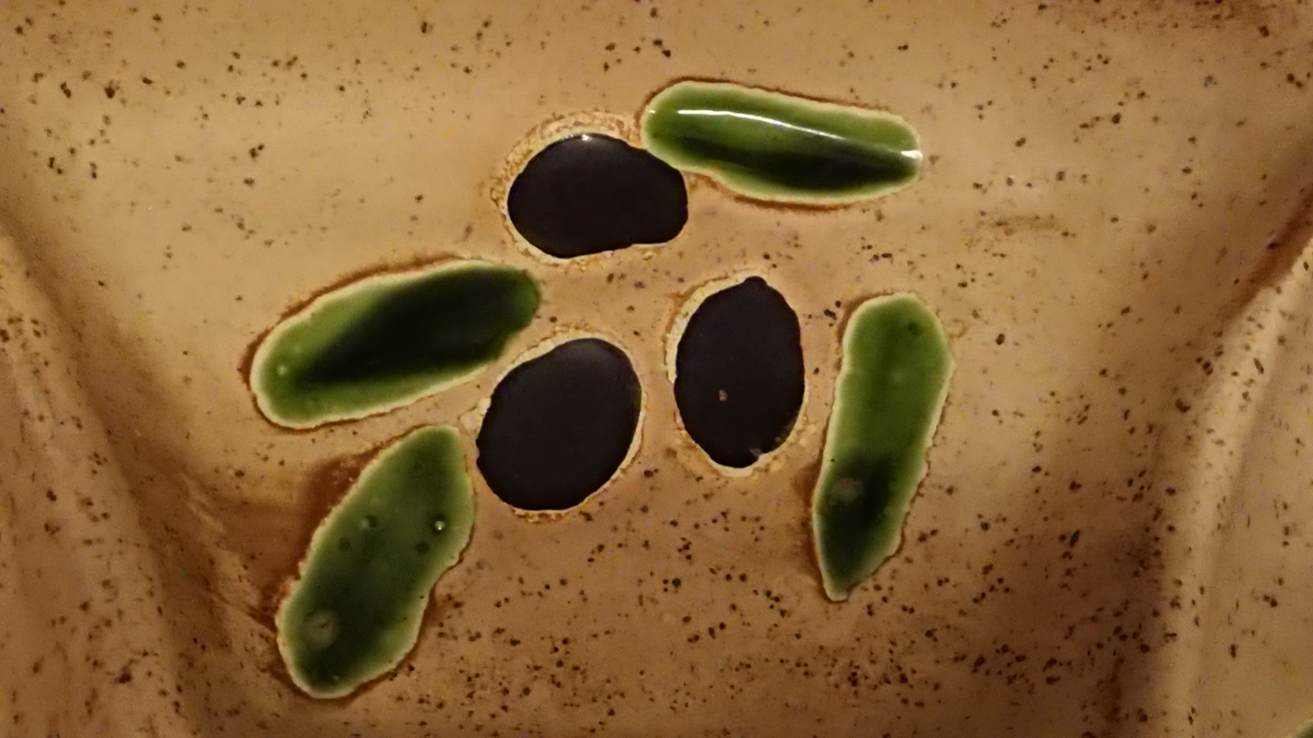 Plat avec compartiment en céramique Vallauris