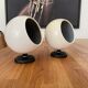 Pair of adjustable vintage wall lamps, white lacquered metal, LITA 1970