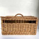 Vintage wicker trunk