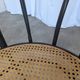 Mid-Century Thonet Style Dining Chair / Black Bentwood & Cane Seat Vintage