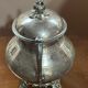 Silver-plated metal sugar bowl from the Art Nouveau period.