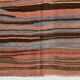 Tapis Kilim rayé rose et orange