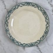 Large ironstone plate, Directoire, Salins.