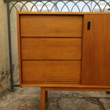 60s teak sideboard 2 sliding doors