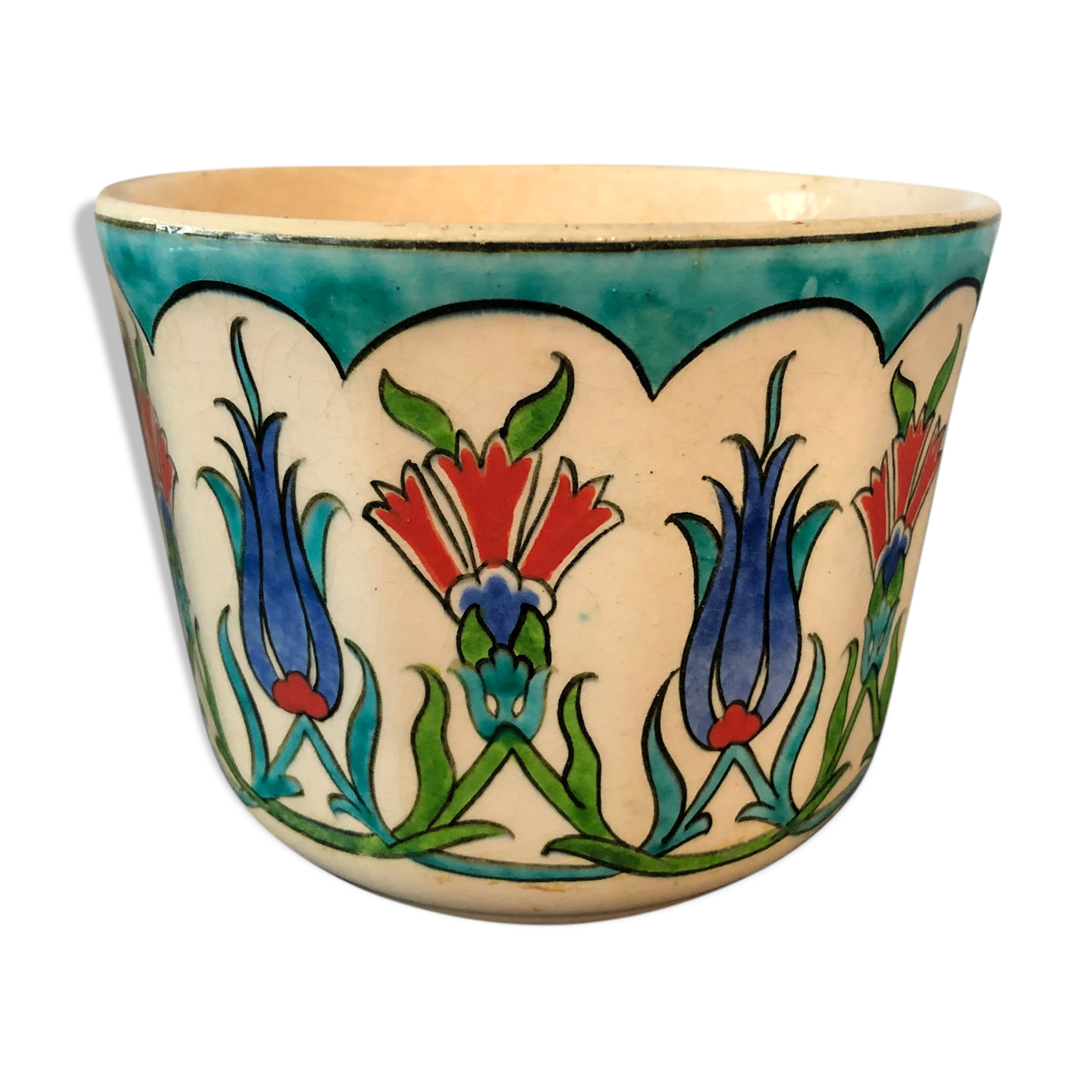 Ancient earthenware pot cover