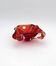 Flavio Poli Seguso Sommerso Red Amber Vintage 60s Art Glass Ashtray