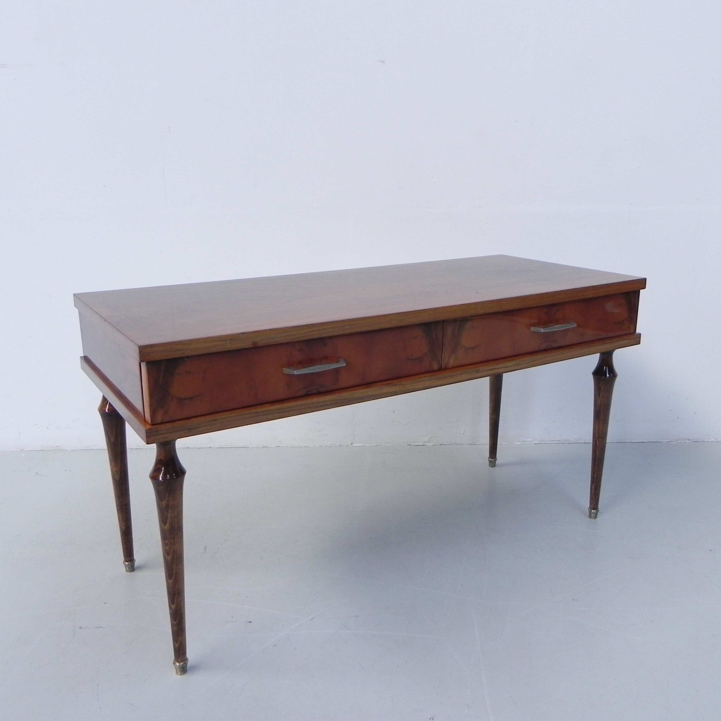 Bureau bas vintage avec 2 tiroirs NF ameublement