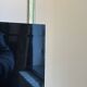 MAISON JANSEN (attr) 'Ammonite' lamp 102cm, gilded brass and black lacquered wood