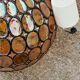 Ball pendant light in orange and enameled glass from the 70s