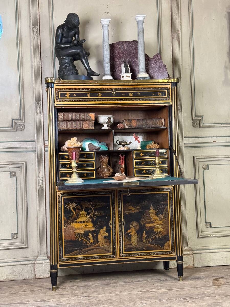 Louis XVI Lacquered Secretary, Late 18th Century