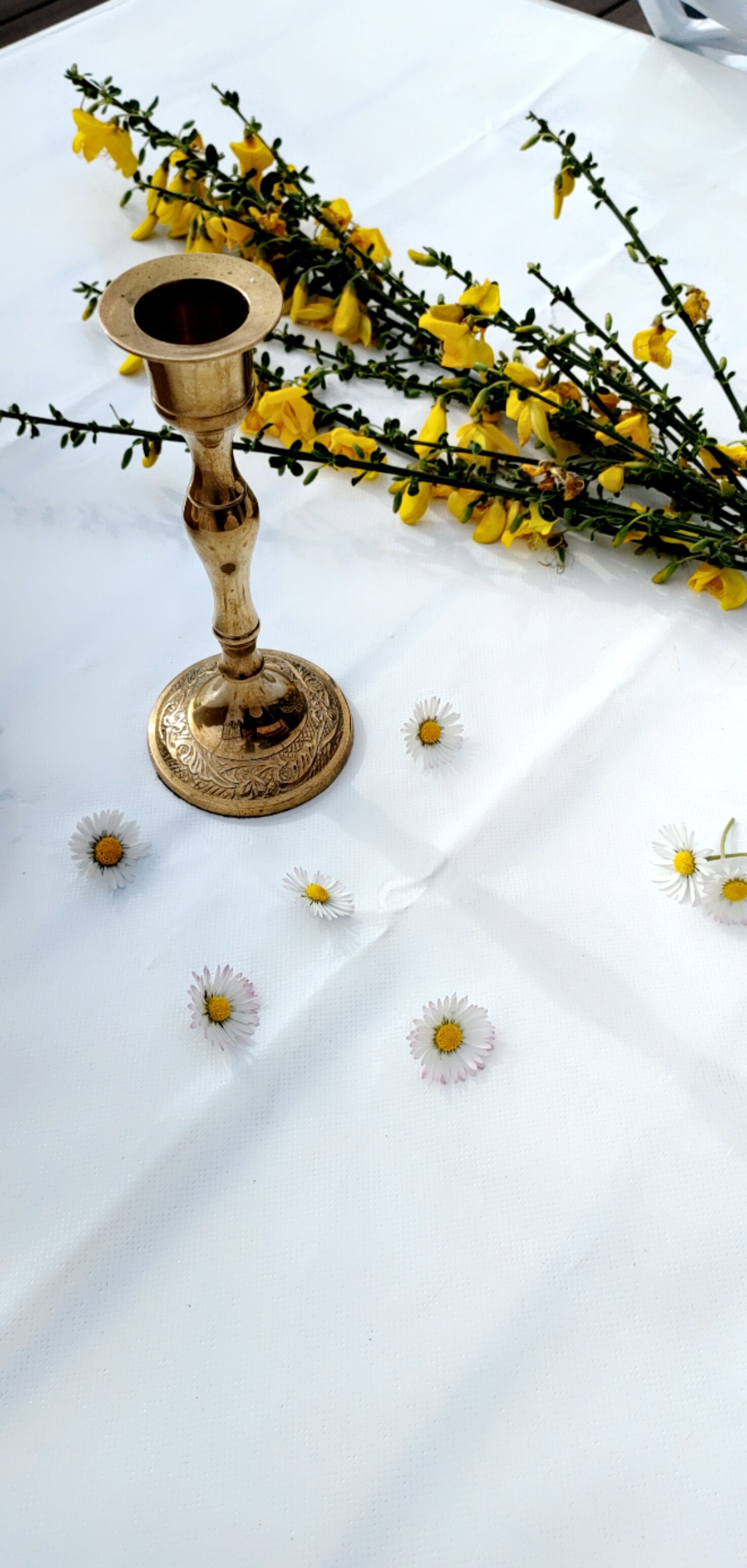 Brass candlestick candle holder