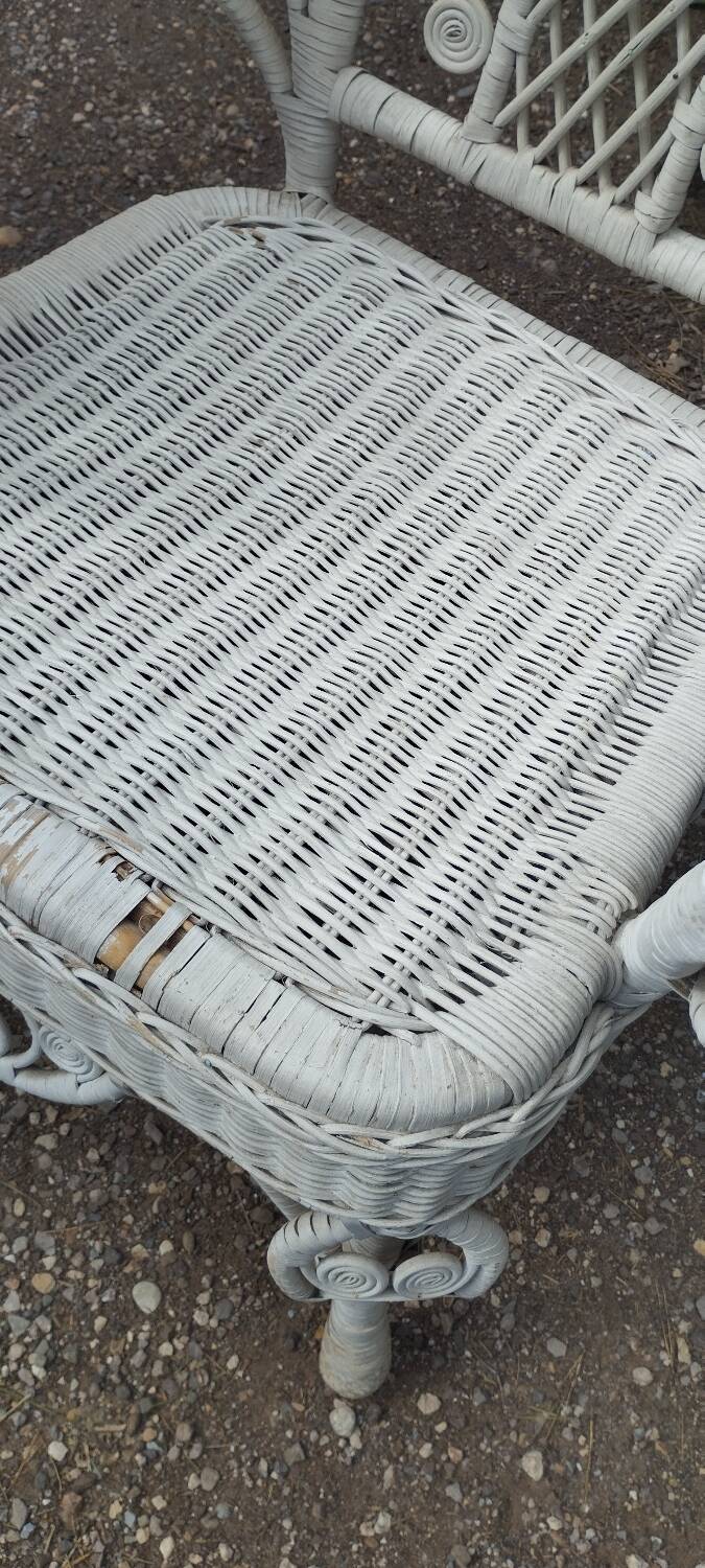 Victorian peacock style armchair