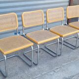 Set of 4 chairs cesca B32 by Marcel breuer