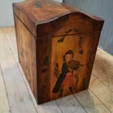 Chest painted with characters