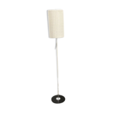 Vintage Floor Lamp in Checkered Milk Glass