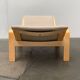 Pulkka lounge chair set in mid-century style with ottoman by Ilmari Lappalainen for Asko, Finland, 1960s.