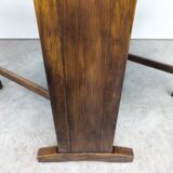 Vintage French Wood Drop Leaf Table, 1930s