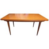 Scandinavian extendable dining table in Teak 1960