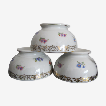 Ensemble de 3  bols en porcelaine