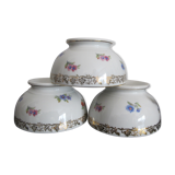 Set of 3 porcelain bowls
