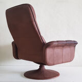 De Sede ds 50 swivel leather armchair, Switzerland 1970