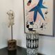 Vase Scheurich West Germany noir et blanc