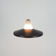 Mid-century Danish metal and glass hanging lamp