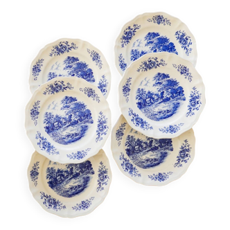 Lot de 6 assiettes plates Romantic de Sarreguemines