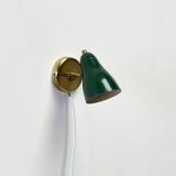 Green Perforated Wall Lamp by Dek A Lux