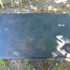 Vintage burnt wood desk shou-sugi-ban method, Japan