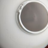 Lustre 5 lights, opaline ball chrome body