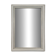 Grand miroir rectangulaire à cadre en bois laqué blanc