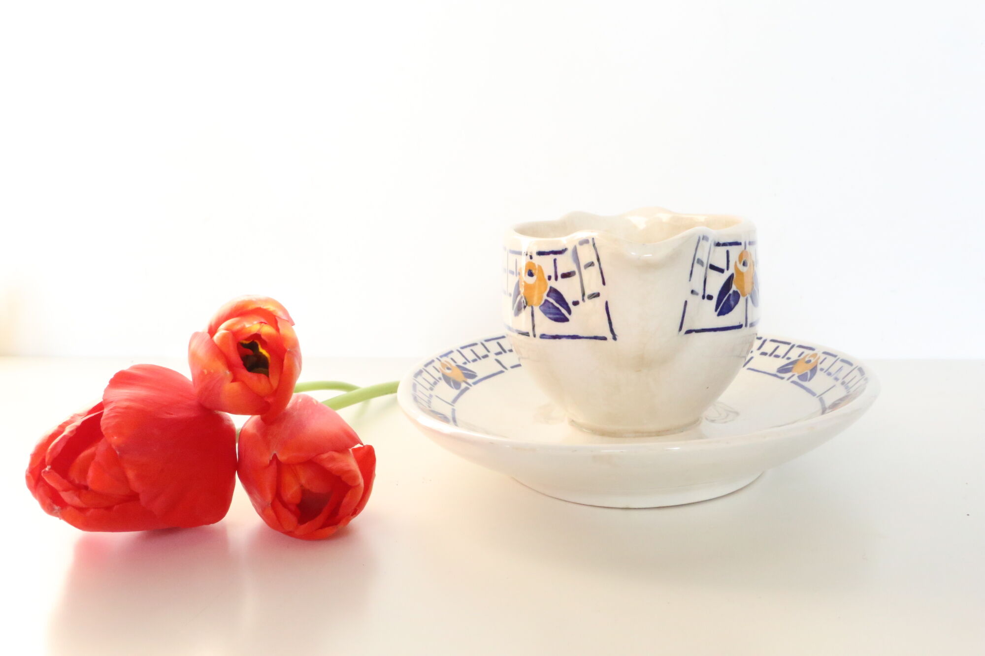 Saucière sarreguemines, ribeauville model, 1930/40, vintage french