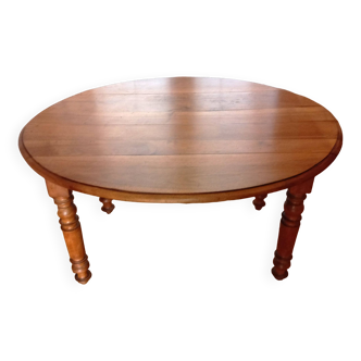 Table Ovale Noyer Massif Louis Philippe