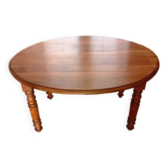 Louis Philippe Solid Walnut Oval Table