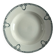 Céranord Saint Amand deep plate with green crown decoration.