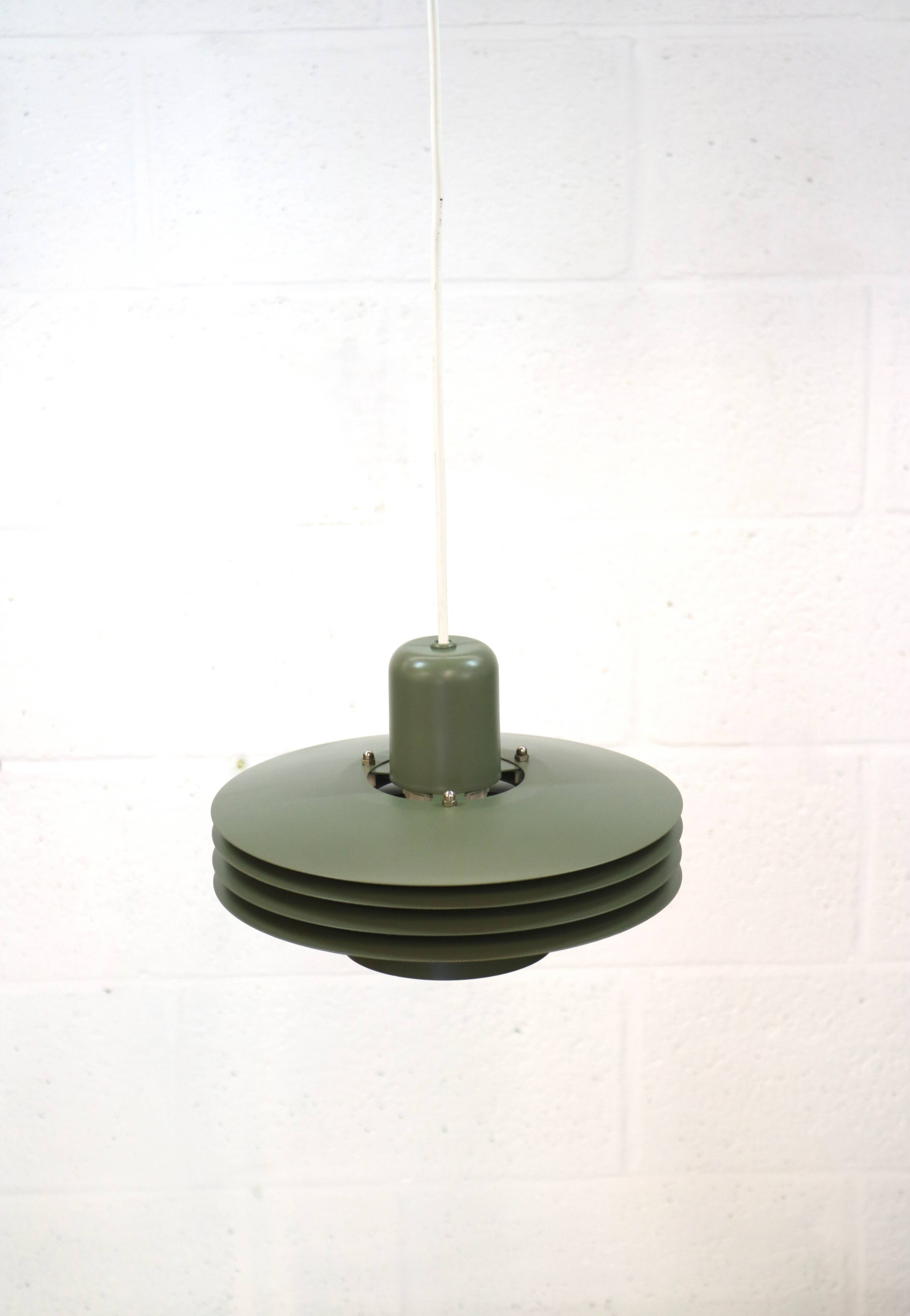 Danish Design Lamp Horn Lighting Model 763 – Restored Green Nordic Style Pe