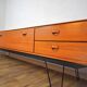 Scandinavian sideboard teak and metal row