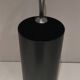 "Golf" umbrella stand in black plastic and chrome