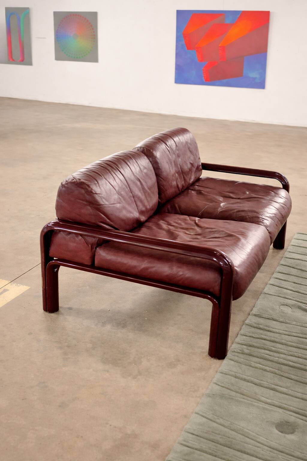 Gae Aulenti Two-Seater Sofa for Knoll International, USA, 1970s