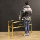 Console italienne métal doré
