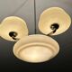 Large Art Deco pendant light in glass, 1930s