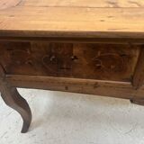 Provincial desk made of solid cherry wood, 20th century.