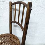 Bentwood bistro chair with caned seat