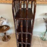 Vintage rattan shelf