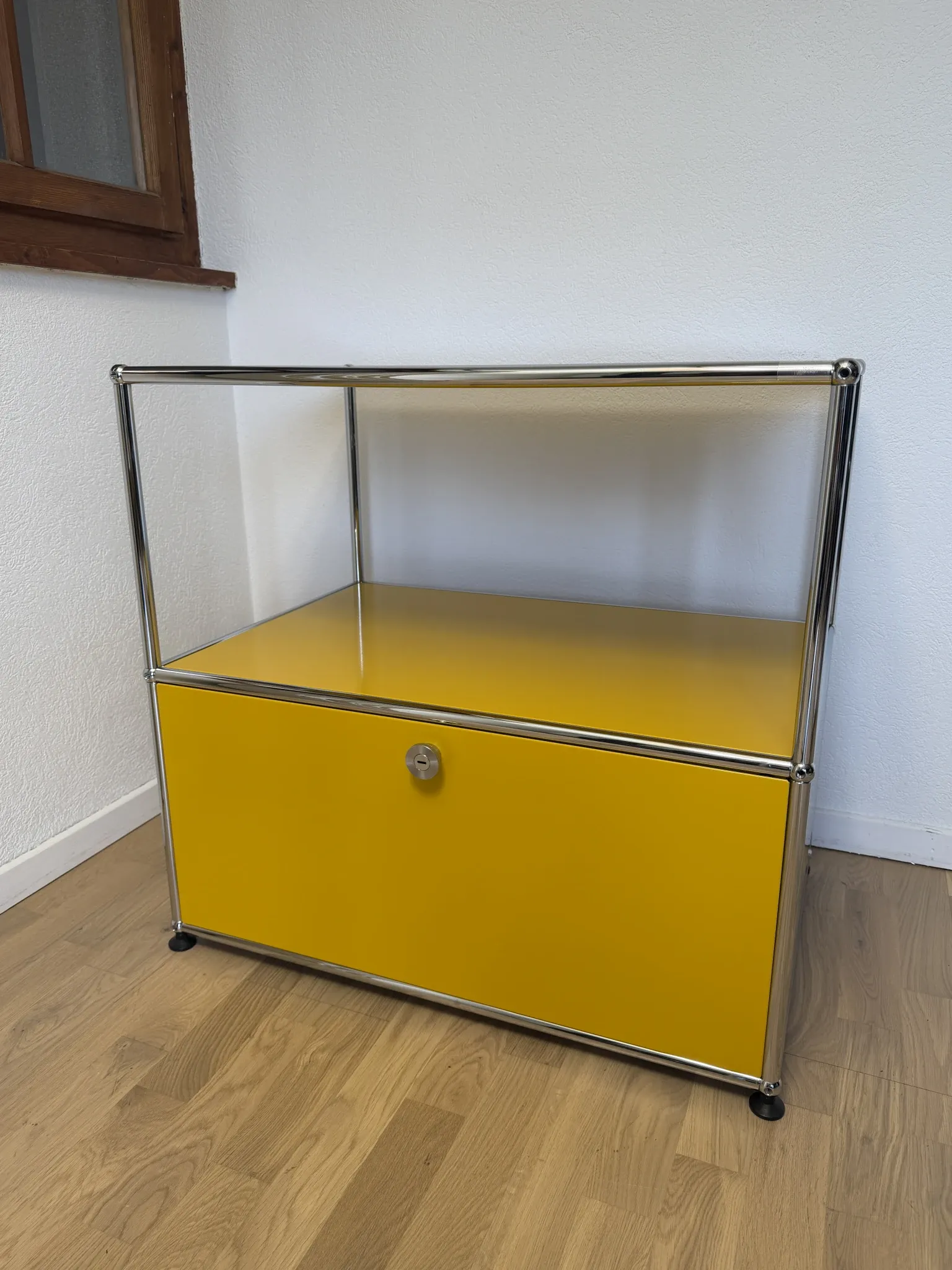 USM Haller commode in Gold Yellow