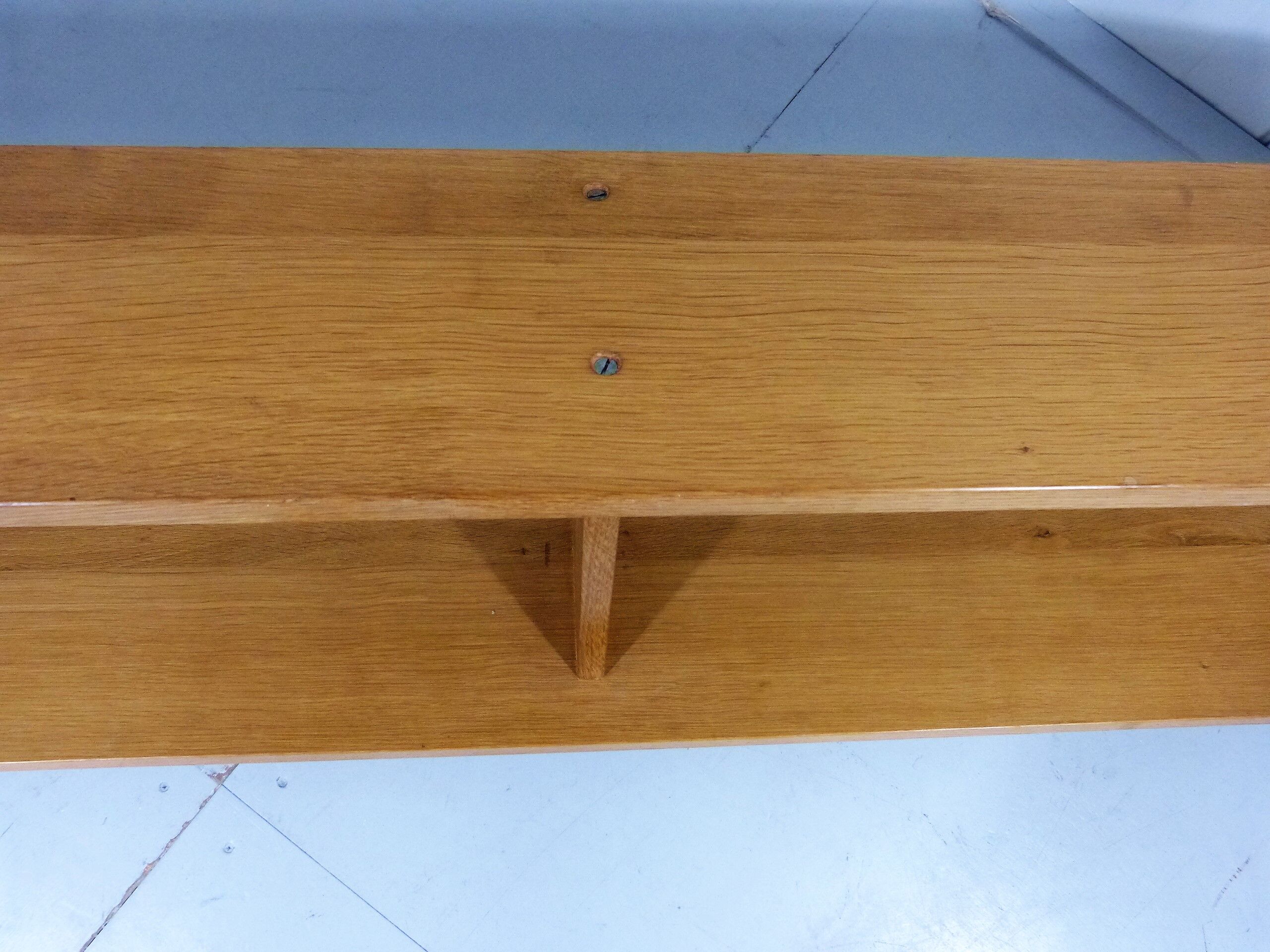 Beech wooden wall rack / book shelf, 1960’s
