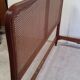 Wooden bed with canna bottom