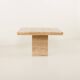 Italian mid century extra large travertine dining table, 1970s