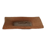 Empty pocket handmade sandstone chamotté resin